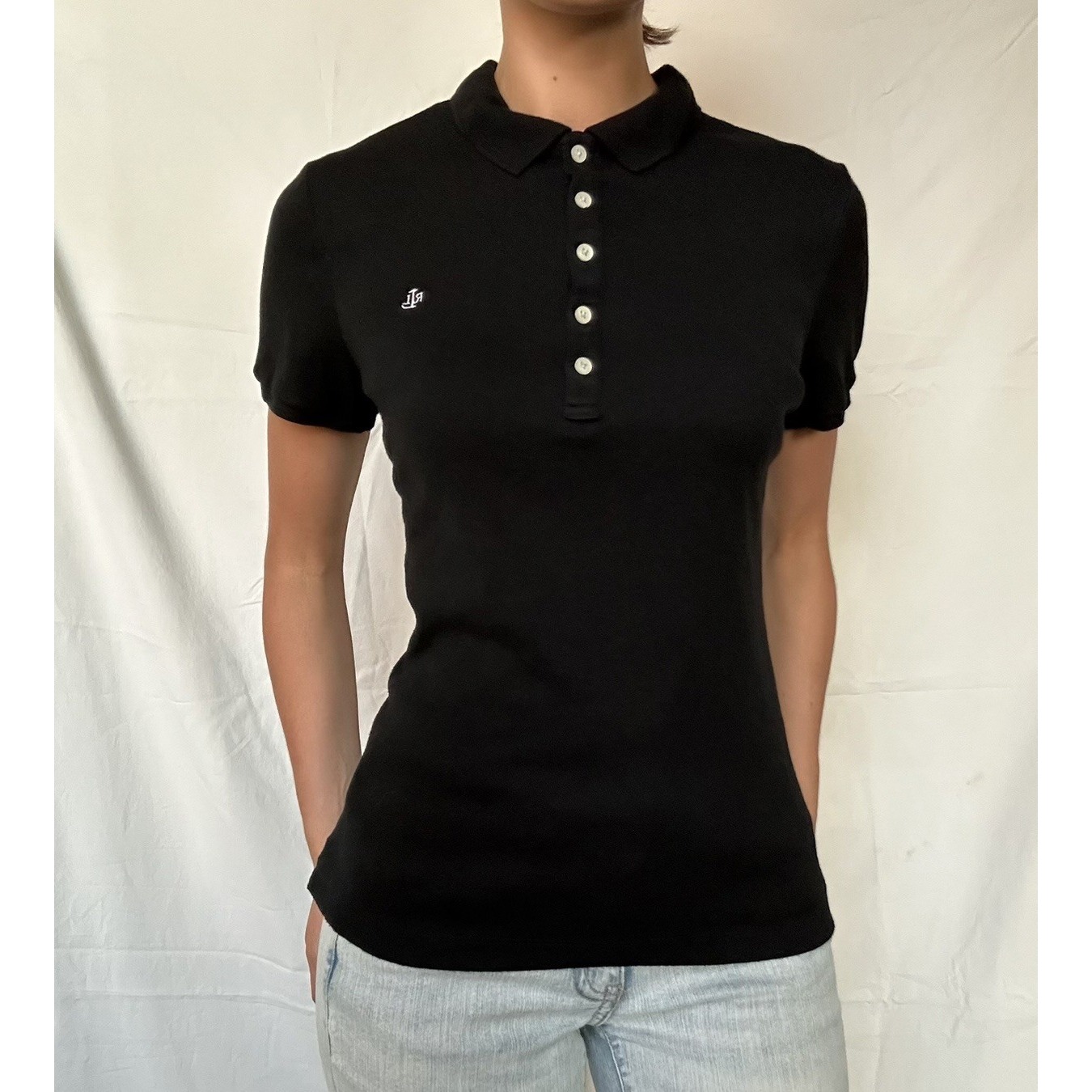 2000s Ralph Lauren Polo Shirt Embroidered Logo Preppy Quiet Luxury Dark Academia